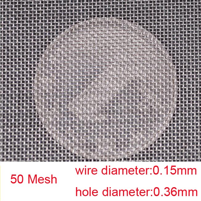 304 rustfritt stål netting matfilter metall nettfiltrering trådplate silfilter hjemmekjøkkensiler 300mm x 1000mm: 50 masker