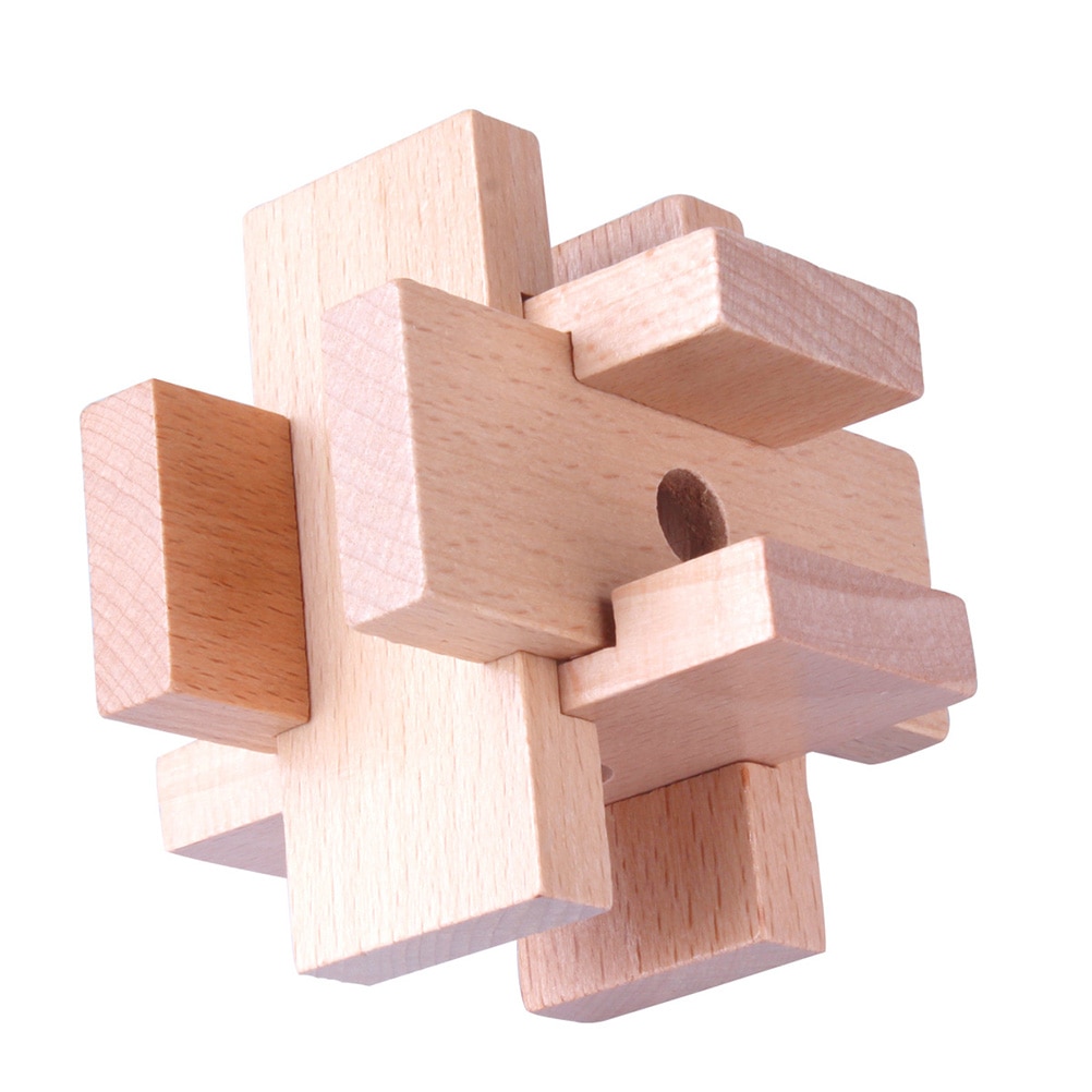 9 stk træ hjerne teaser puslespil iq test legetøj kong ming lås puslespil løsrivelse puslespil legetøj låse op lås spil til børn