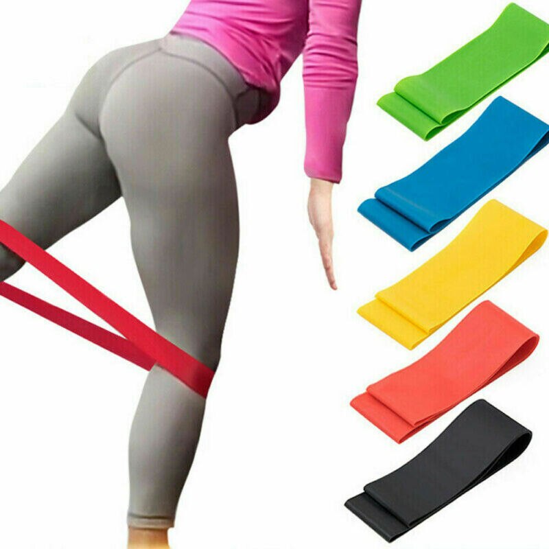 Proworks Resistance Bands | Heavy Duty Exercise Fitness Loop Set for Gym Stretch Party Favors: 5pcs random color