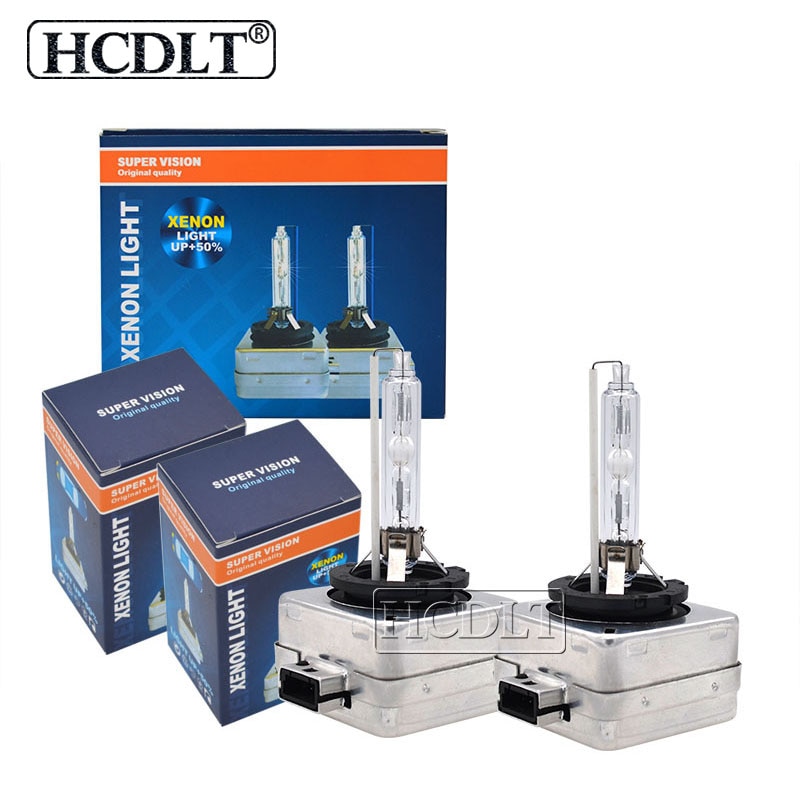 HCDLT – ampoule au xénon HID 55W D1S, ampoules au xénon pour phares de voiture 4300K 6000K 35W D3S HID 8000K D1 D3S, 2 pièces