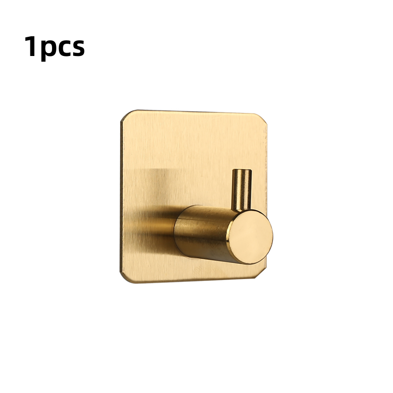 Self Adhesive Wall Hooks Towel Holder Bathroom Door Key Cloth Coat Robe Hanger Kitchen Hardware Rack Bag Hook Organizer