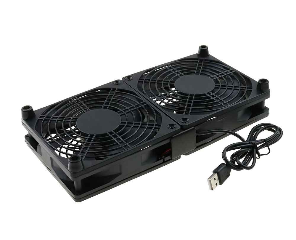 Router Koelventilator Diy Pc Cooler Tv Box Draadloze Stille Stille Dc 5V Usb Power 120 Mm 240 Mm fan 12 Cm W/Schroeven Beschermende Netto