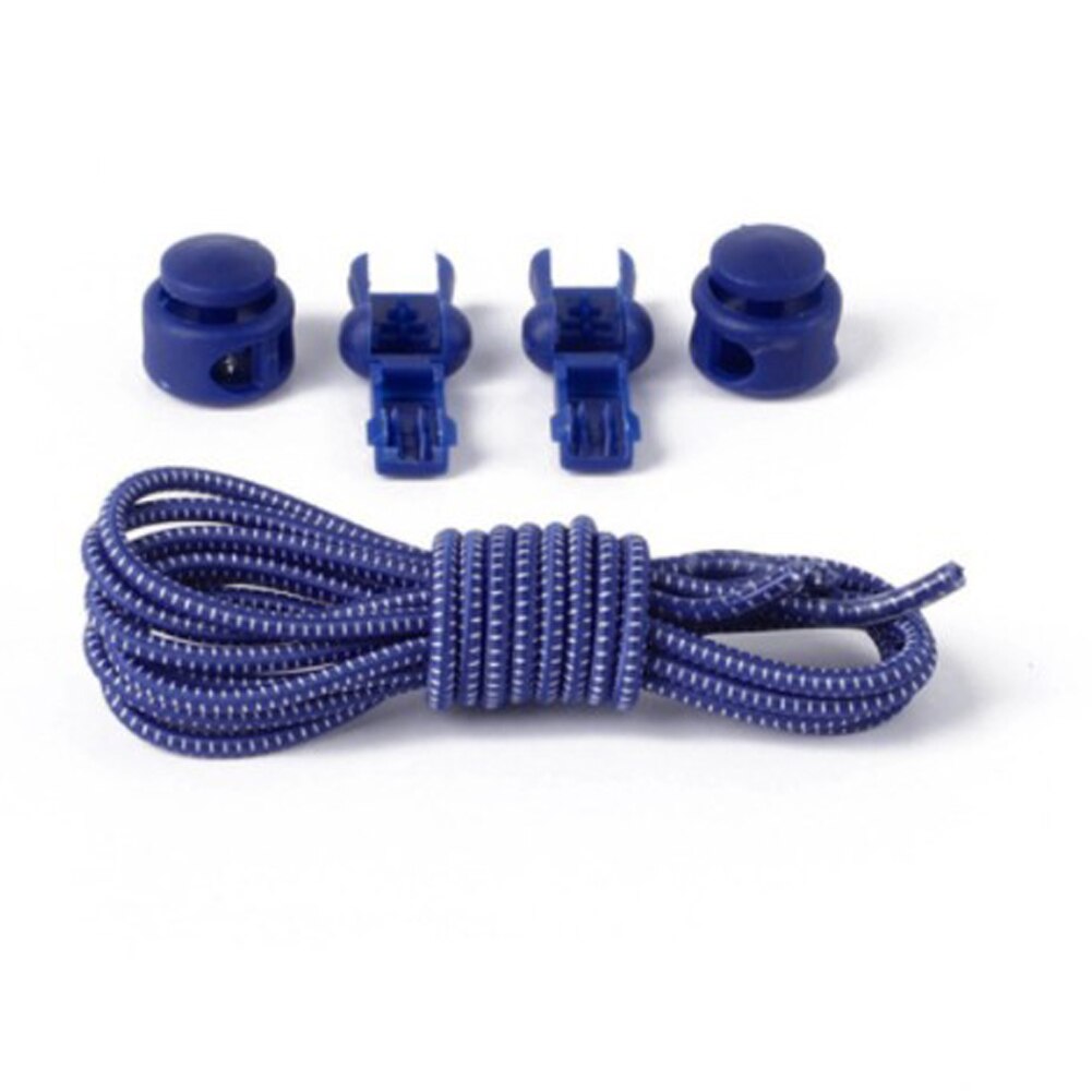 EIN Paar Von Verschiebbaren römisch Bequem Elastische Schnürsenkel Sperren Schnürsenkel Sommer unisex Sneaker Schnürsenkel Schnürsenkel: dunkel Blau