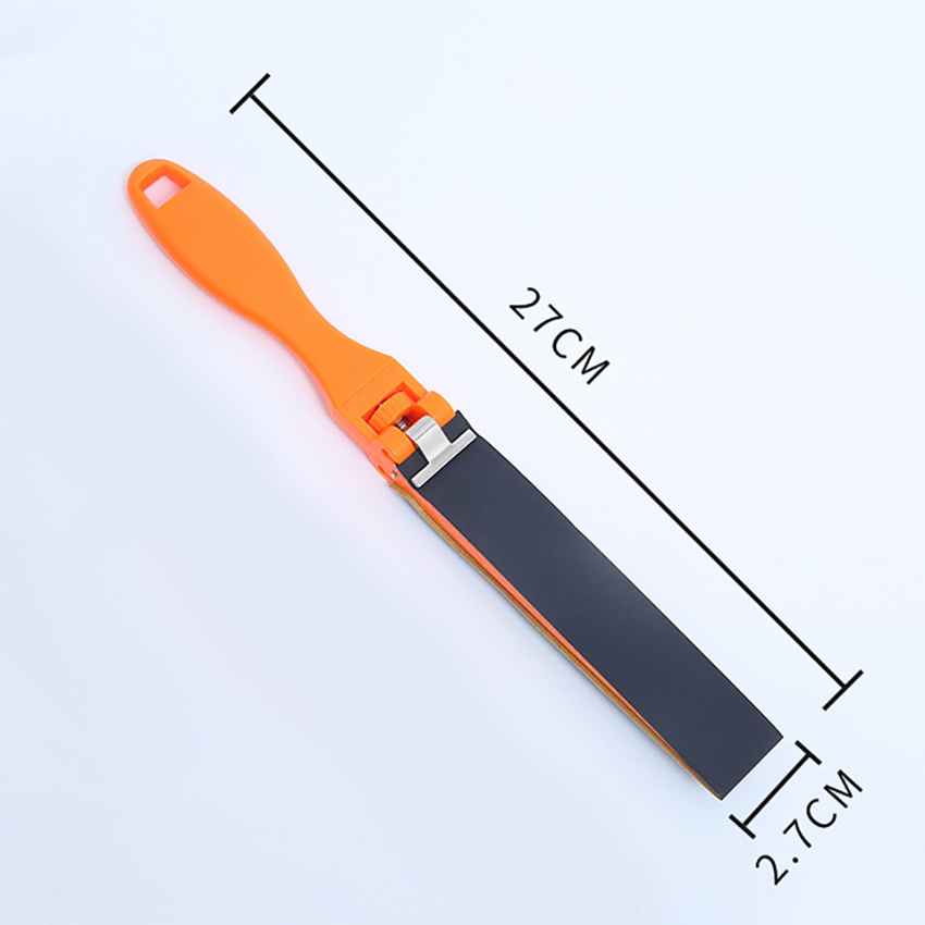 Sanding Stick Flat / Square / Semicircular File Sandpaper Ruler Stick Clip for Sanding Shaped Objects on Wood and Some Metal: Brown