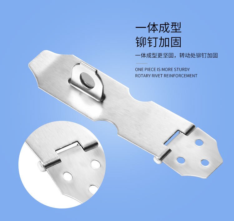 Stainless steel latch anti-theft pin door bolt lock cabinet drawer lock old wooden door lock door bolt nose lock
