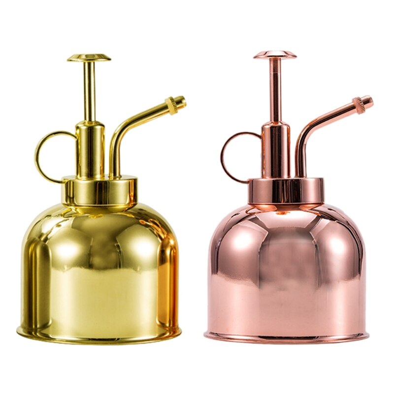 Watering Spray Bottle Stainless Steel Misting Can Garden Plant Tool Sprink Pot B85C