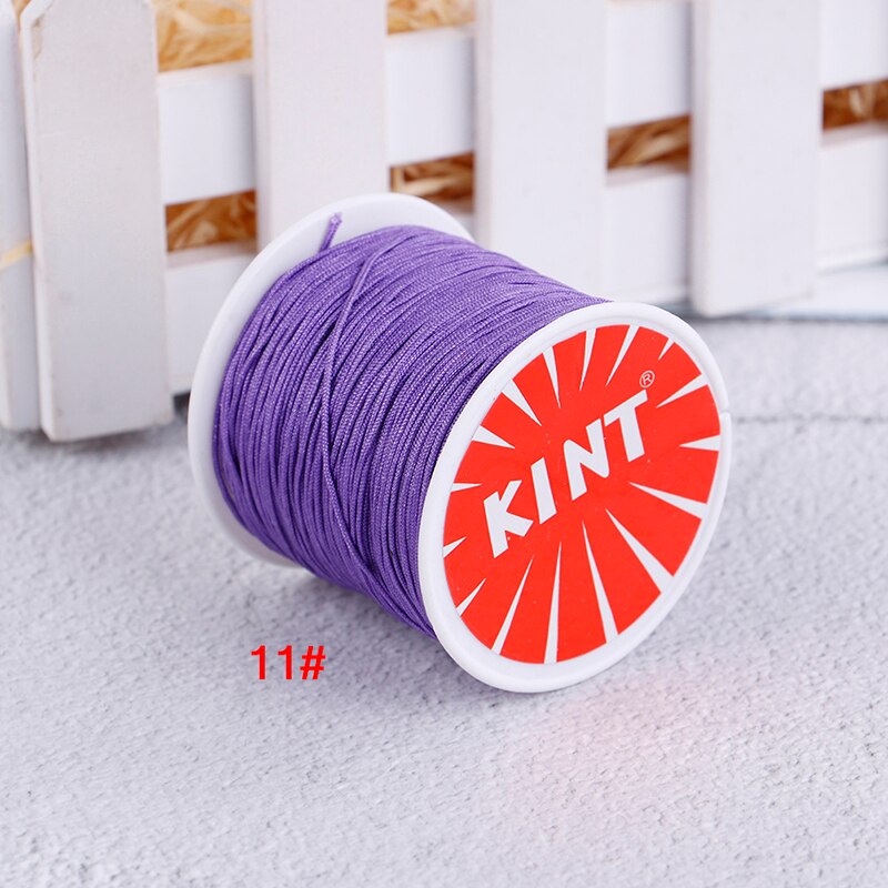 Nylon Cord Chinese knot macrame rattail bracelet braided string DIY Rope Bead Necklace Bracelet Jewelry Making 45m/0.8MM: N11