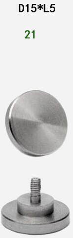 Stainless Steel Circular Big Flat Plane Contact Pointed Indicator Probe for Digital or Dial Indicators Height Gauge M2.5 Thread: 21