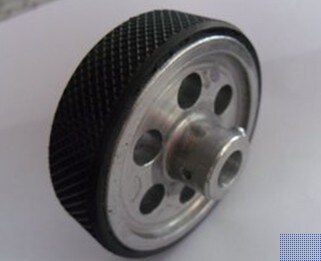 Encoder Metering Wiel 204Mm Omtrek Rubber Coated Diameter 65Mm Wiel