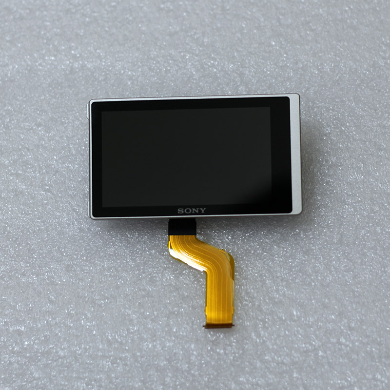 Komplet lcd -skærm assy med lcd -hængsel reparationsdele til sony  a6000 ilce -6000 digitalkamera: Sølv