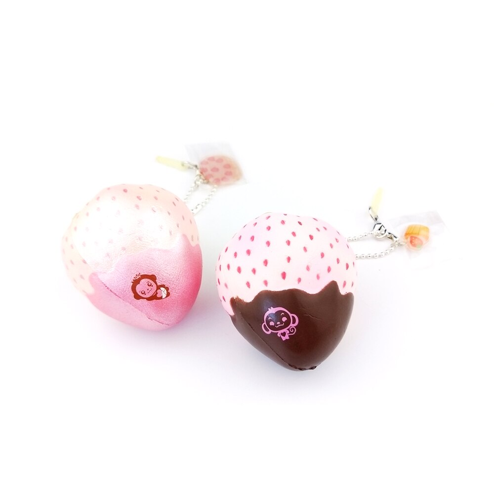 Punimaru Squishy Mini Strawberry Scented Squeeze Toy Slowly Rebound Release Pressure Cake Bread Fruits Anti-stresstoy Kids