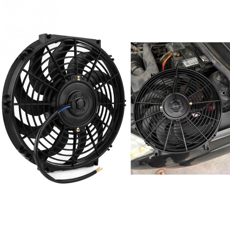 12 inch 12V Universal Car radiator fan Slim Push Pull Electric Engine Cooling Fan 12V with Mounting Kit