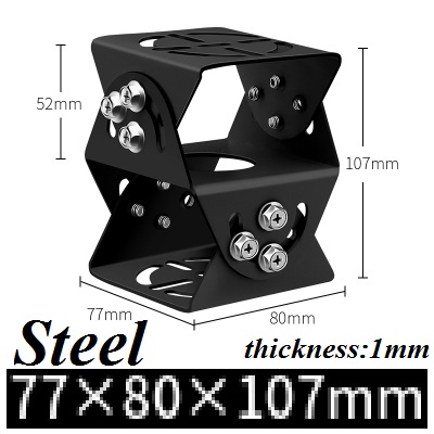 Cardan Joint, Steel and Stainless Steel, PT Joint, Aluminum Alloy Universal Joint CCTV Camera Mounting Bracket 360 Degree Adjust: Lavender