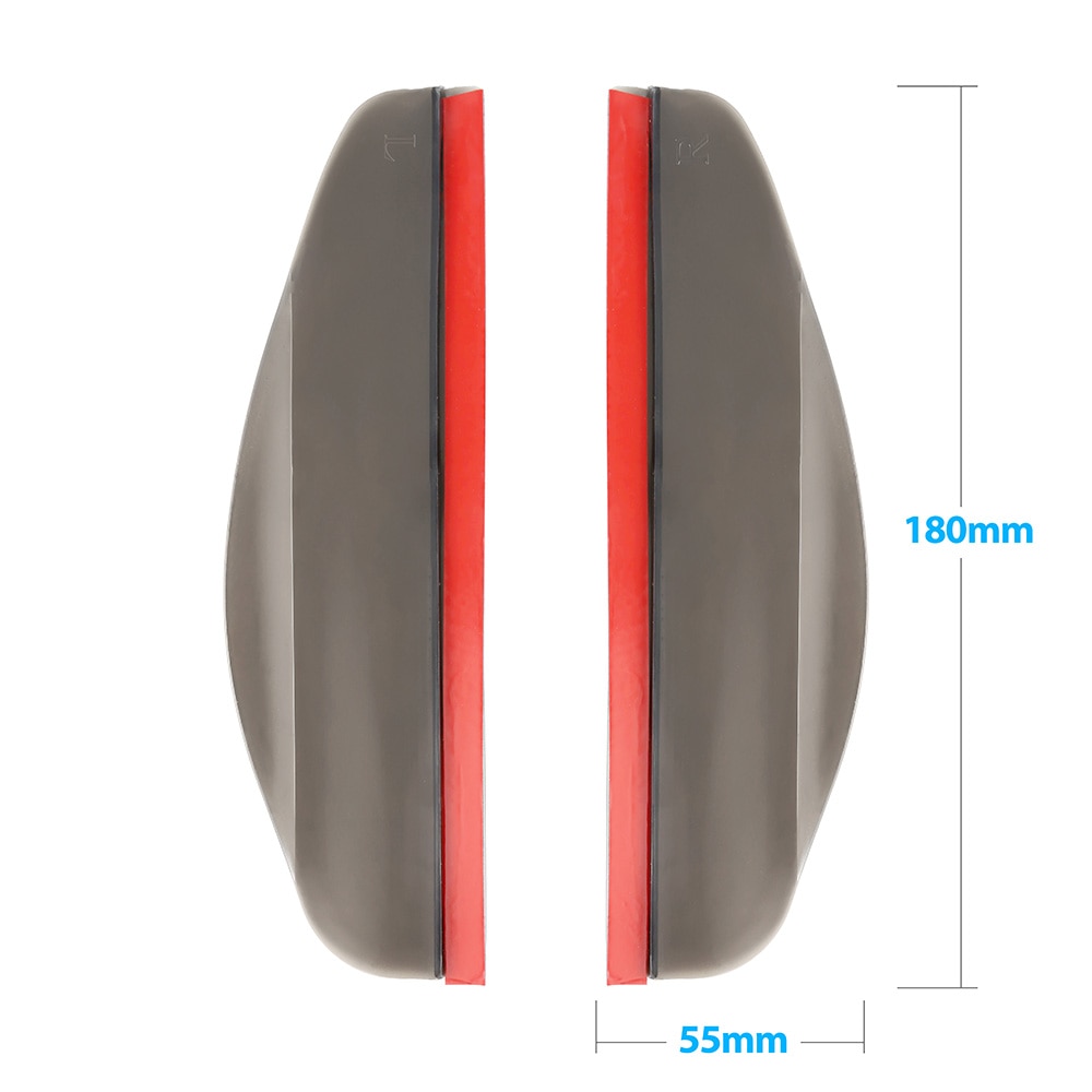 2 pieces Car Rear View Side Mirror Rain Board Sun Visor Shade Shield Flexible Protector For Car Rearview Mirror Car Styling