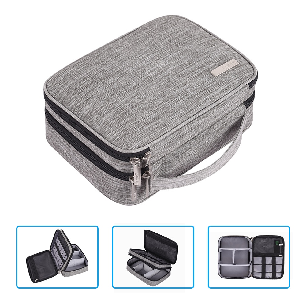 Multifonction numérique sac de rangement vide USB données câble écouteur fil stylo batterie externe HDD organisateur Portable voyage Kit étui