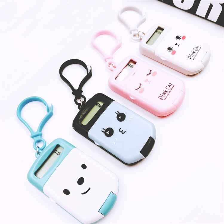 Portable Cartoon Calculator Pocket Size 8 Digits Display Mini Ultra-thin Button Battery Cute Calculator School Student