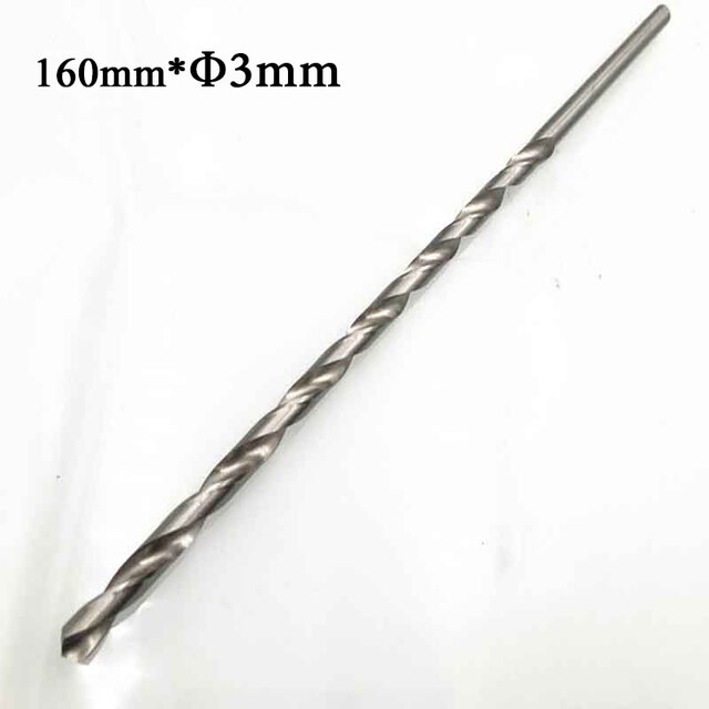 160mm-300mm Extra Lange HSS Gerade 2-6mm Schaft Bohrer Für Holzbearbeitung Lochsäge Bohren kit Für Viele Elektrische Bohrer: 160MM 3MM