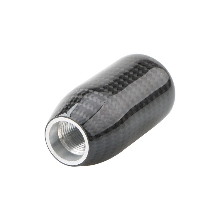thumbnail image 2 of HDC Autosports Real Carbon Fiber PVC Leather Shift Knob – VIP Type-2, Universal, 8/10/12mm 2 of 6