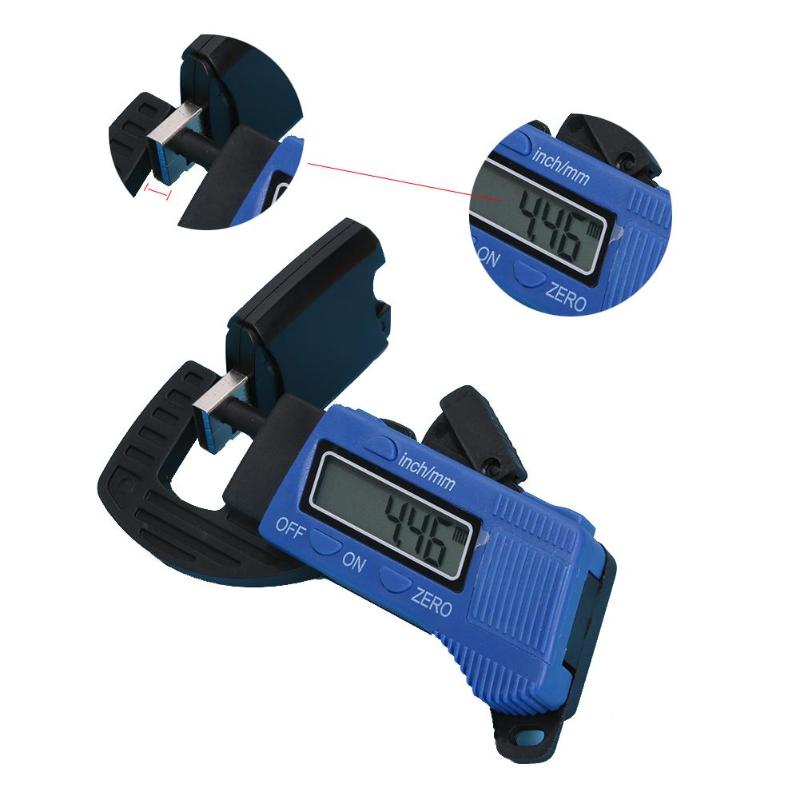 Portable Digital Thickness Gauge Thickness Meter Carbon Fiber Composite Width Measuring Instruments 1.5V 0-12.7 mm