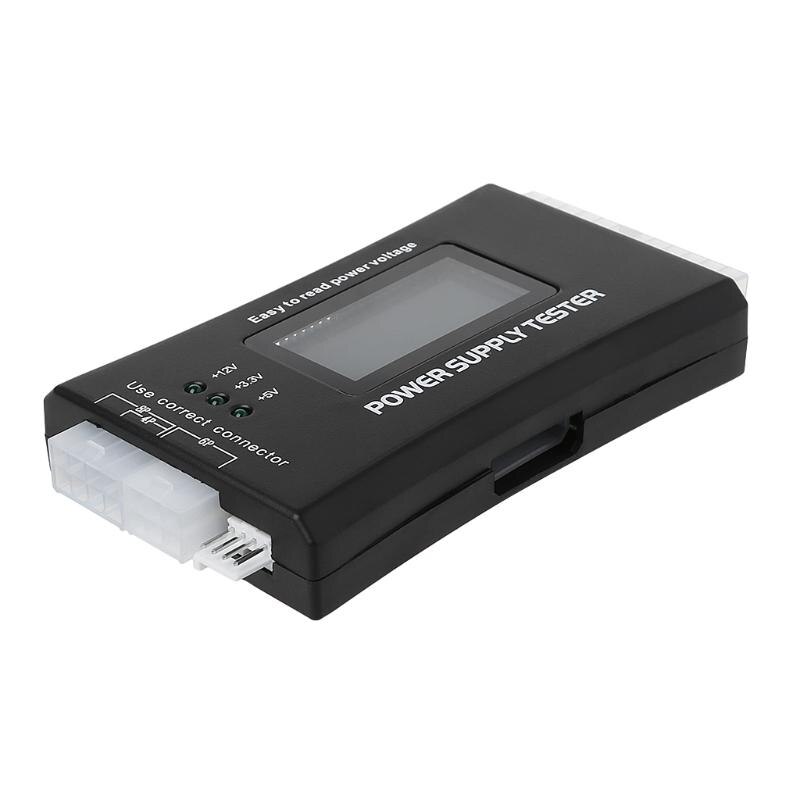 Novo lcd computador 20/24 pinos 4 psu atx btx itx sata hdd testador de alimentação