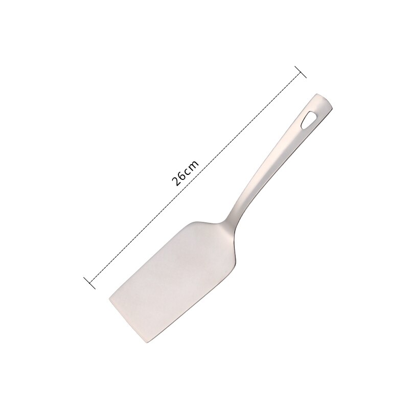 Juego de utensilios de cocina dorados, espátula de acero inoxidable para sopa, cucharón, colador de Metal, cuchara de arroz, pala para pastel,: BD006-1-8