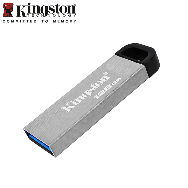 Kingston DataTraveler Kyson USB Flash Drive met stijlvolle capless metalen behuizing 32GB 64GB 128GB 256GB 512GB Pen Drive USB3.2 u Disk