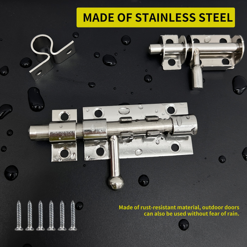 Super Protective Stainless Steel Sliding Door Lock - Thickened Pin ，Wooden fence、Shed、Courtyard Door