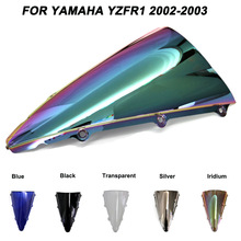 Abs tuulilasi yamaha yzf -r1 yzf  r1 2002 2003 kaksinkertainen kupla moottoripyörän tuulilasi iridium tuulenohjaimet