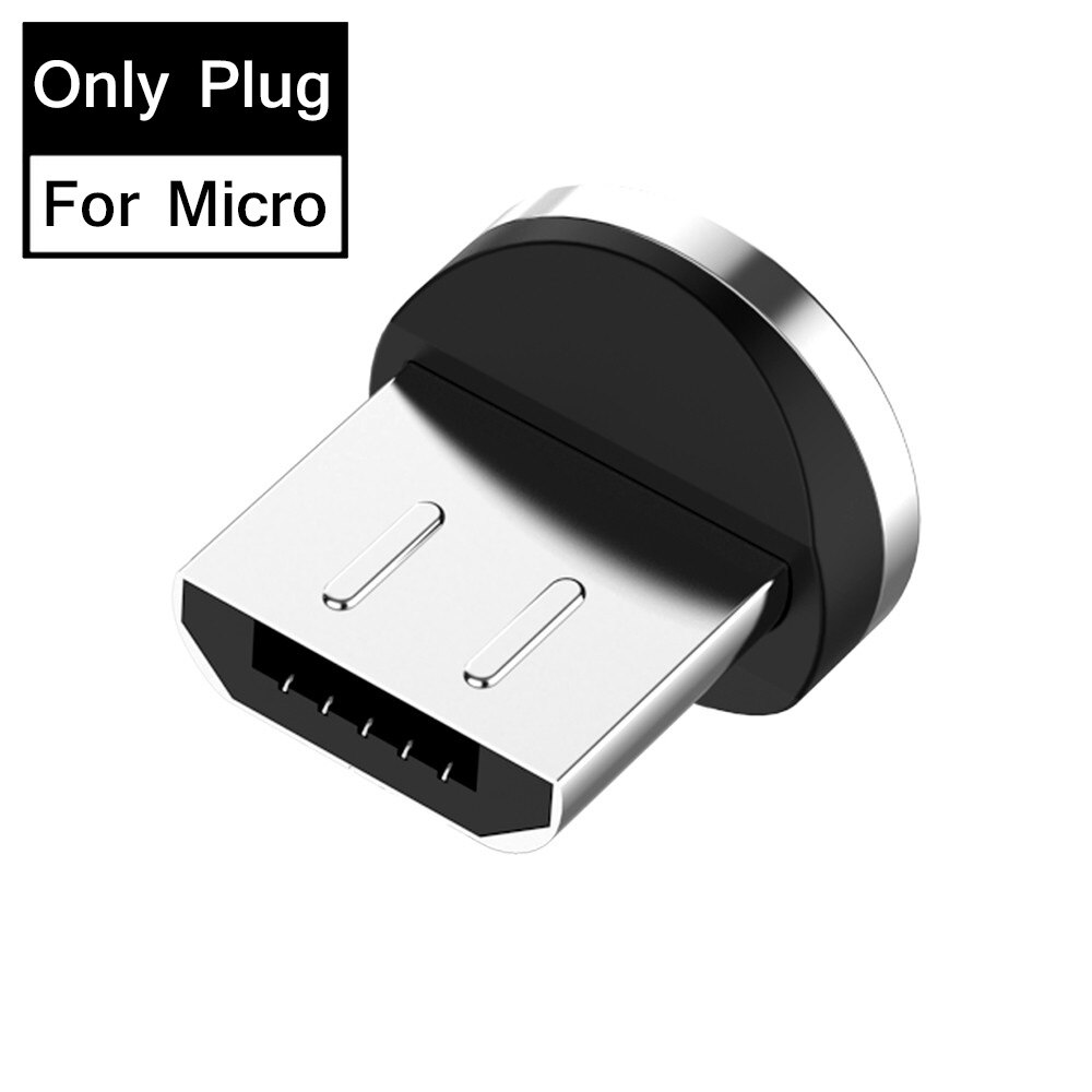 Cavo a molla magnetico 3A Micro USB tipo C cavo di ricarica rapida a 8 Pin per iPhone X Samsung S9 S10 cavo retrattile Huawei P30 lite: Only Micro Plug