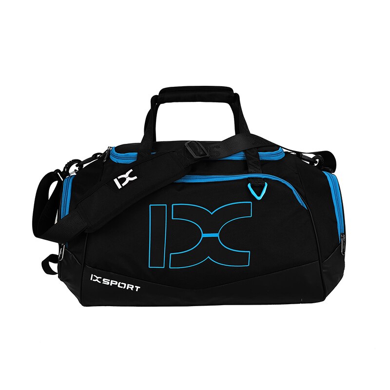 40L Sporttas Training Sporttas Mannen Vrouw Fitness Zakken Duurzaam Multifunctionele Handtas Outdoor Sporting Tote Voor Man Vrouw: Blue stripe