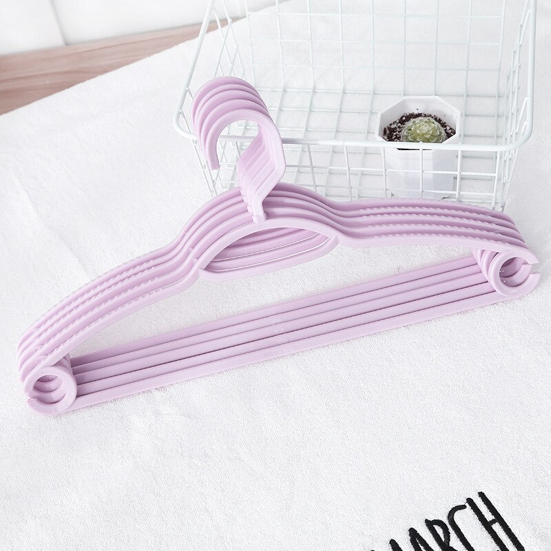 5pcs/lot Adult Plastic Hanger Laundry Hanger Clothing Drying Racks Storage Baby Children Coat Trousers Closet Hanging Organizer: 1