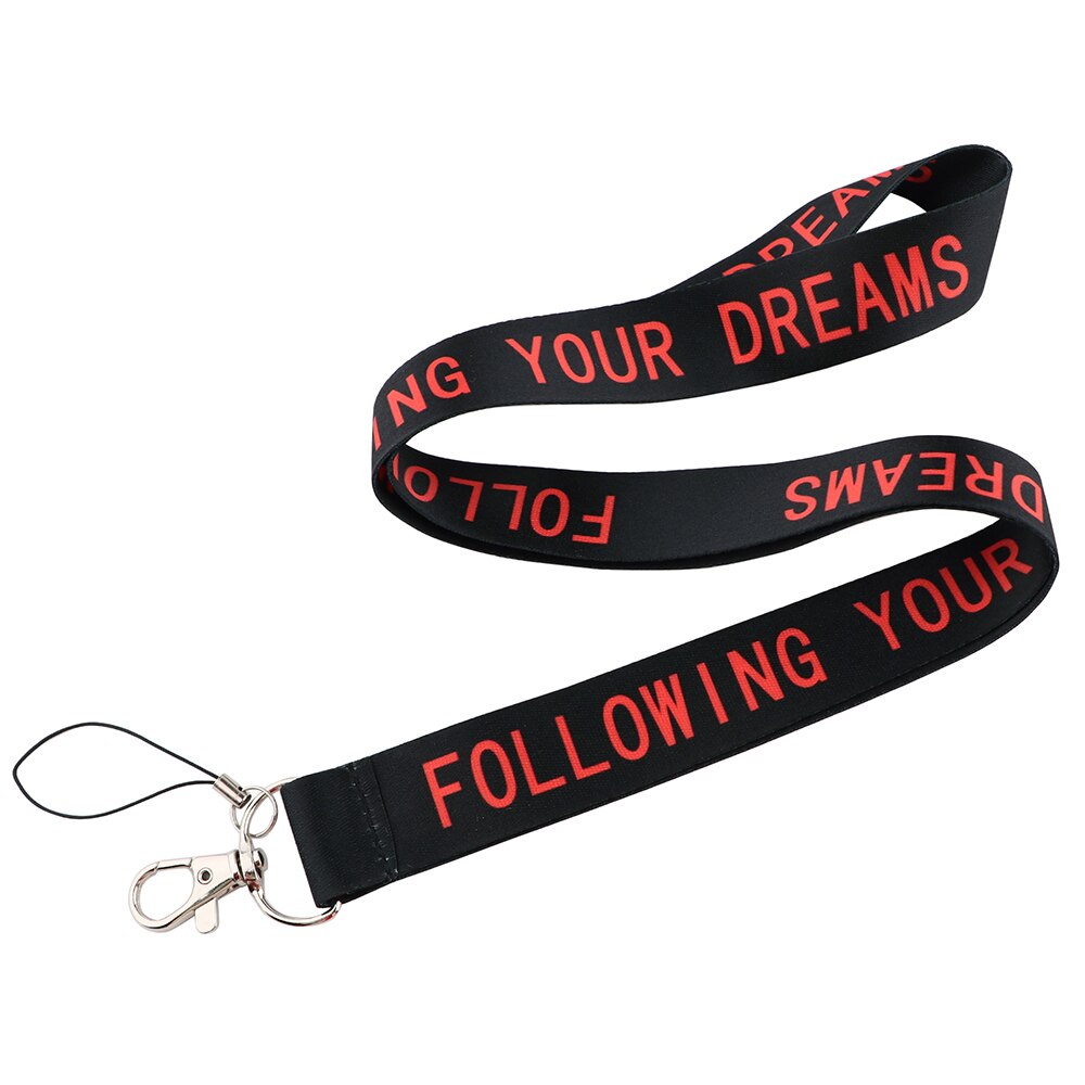 CA210 Warning Sign Lanyards Cool Neck Strap Phone Keys ID Card Holder Lanyard For Keys DIY Hanging Rope Lanyards: 7