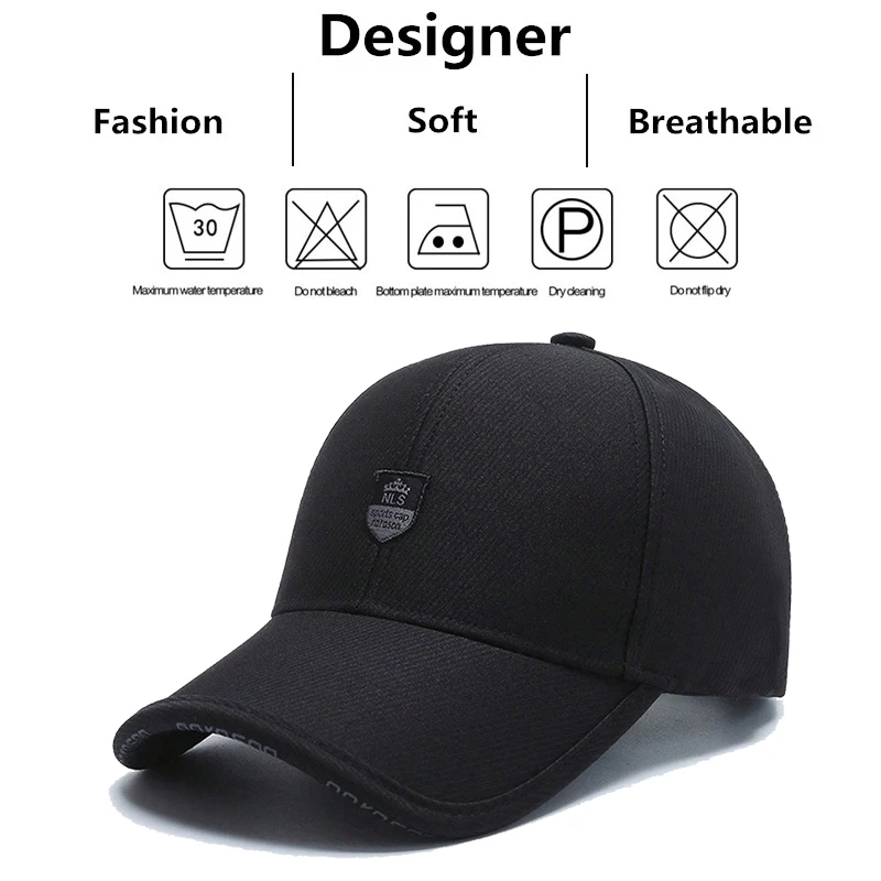 Casquette de Baseball unisexe NLS lettre couronne étiquette printemps automne extérieur réglable chapeaux décontractés chapeau de protection solaire casquette de Baseball pour hommes