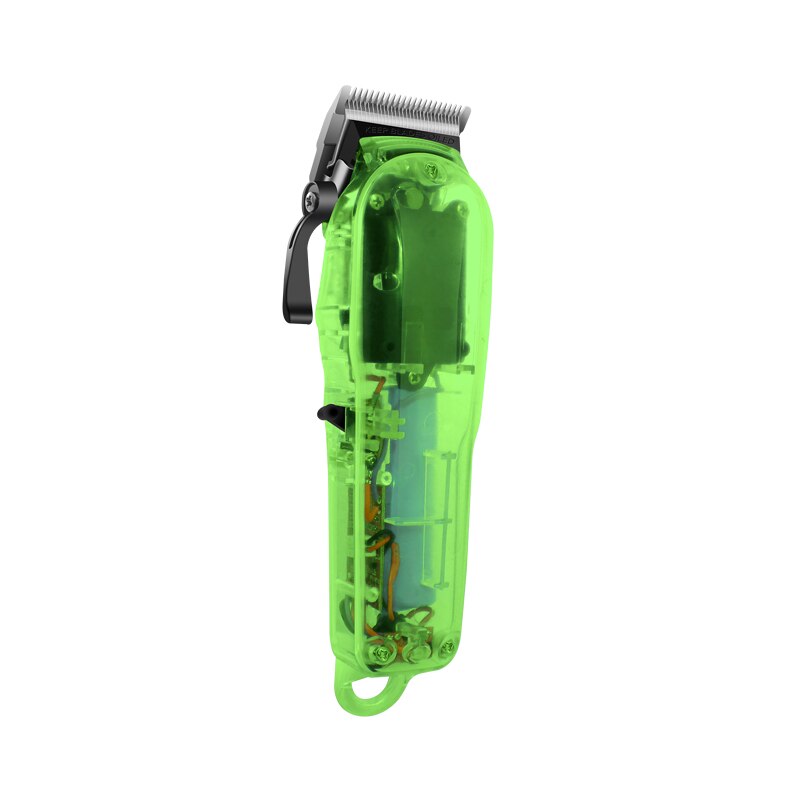 transpar Hair Cutting Machine Rechargeable Hair Clipper Man Shaver Trimmer For Men Barber Beard Trimmer: green