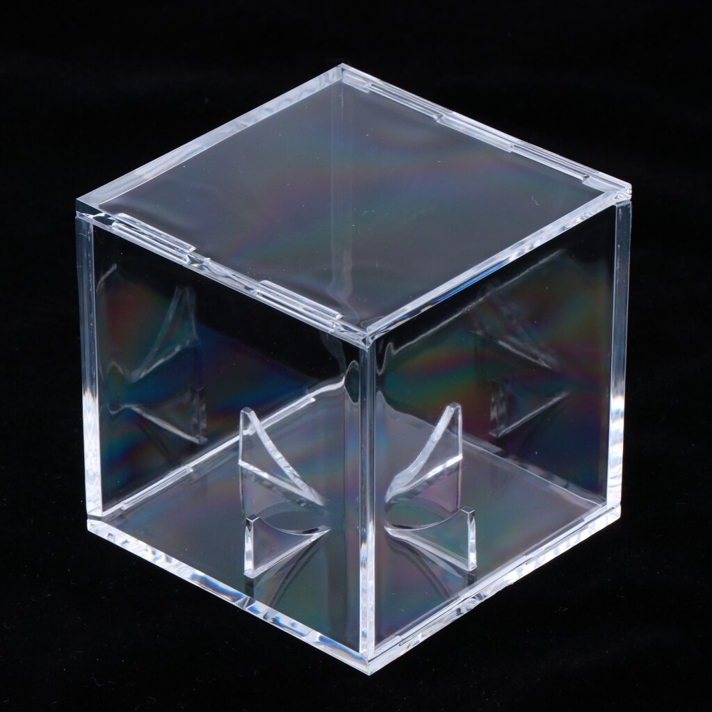 Acrylic Baseball Holder, Square Baseball Stand Display Rack for Baseball Players Fans - Sports Accessories - 8x8x8cm