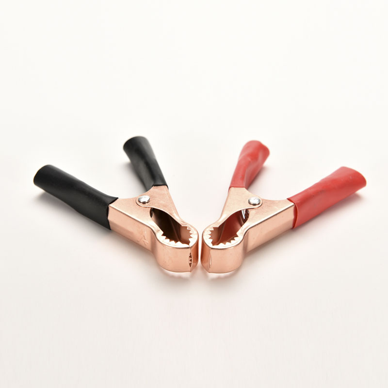 Alligator Clips 2PCS Car Battery Clamps Crocodile Clip 100A Red Black Electrical connection battery terminals power test