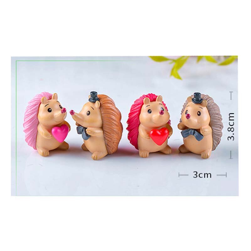 Micro Landscape Cute Squirrel Miniature Figurines Fairy Garden Ornaments Christmas Decoration for Kids Room Year 1PC: 1PC random model B