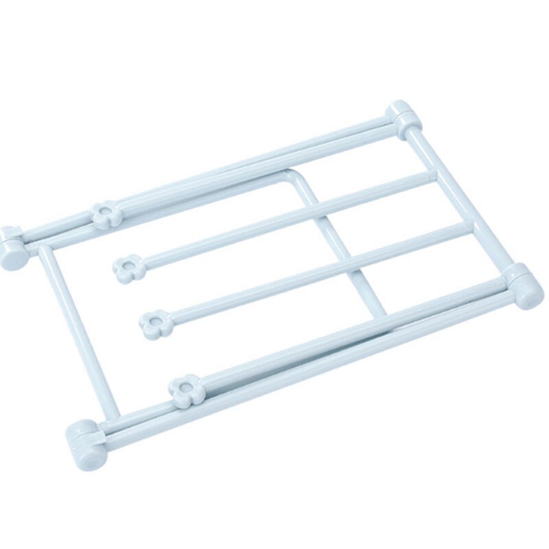 Składany pionowy wieszak na ręczniki kuchenne wieszak z darmowym przepychaczem stojak na stół trwały stojak na kubek robić picia różowy stojak na biue