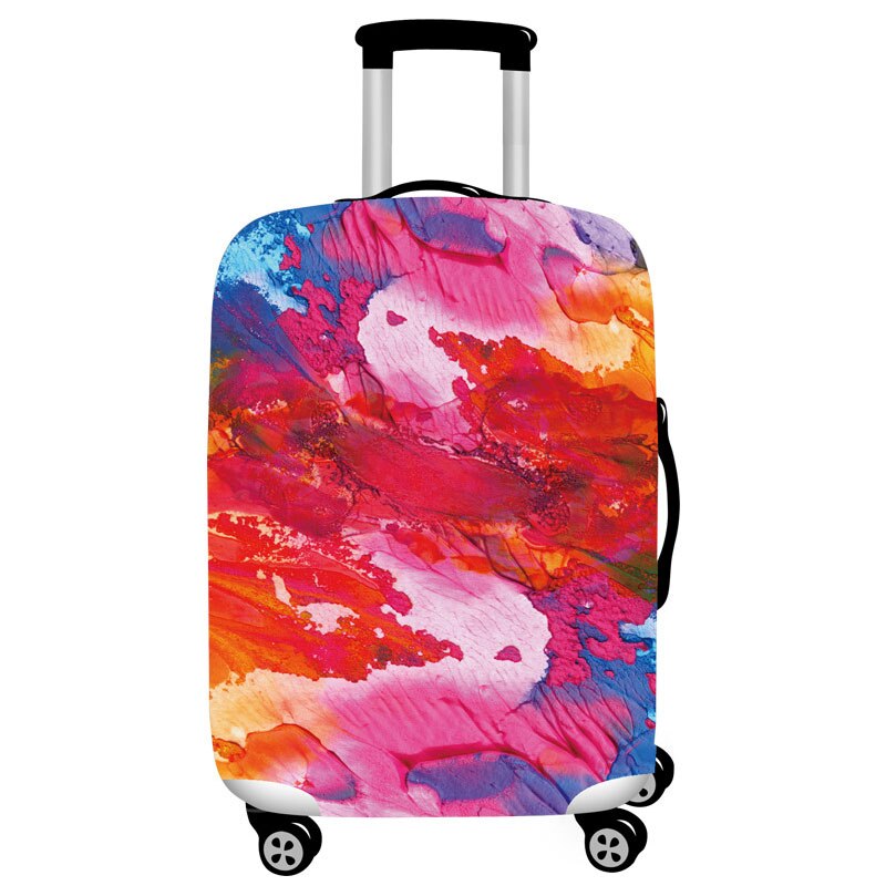 HMUNII Elastic Luggage Protective Cover, Suitable 18-32 Inch , Trolley Case Suitcase Dust Cover Travel Accessories: watercolor / L