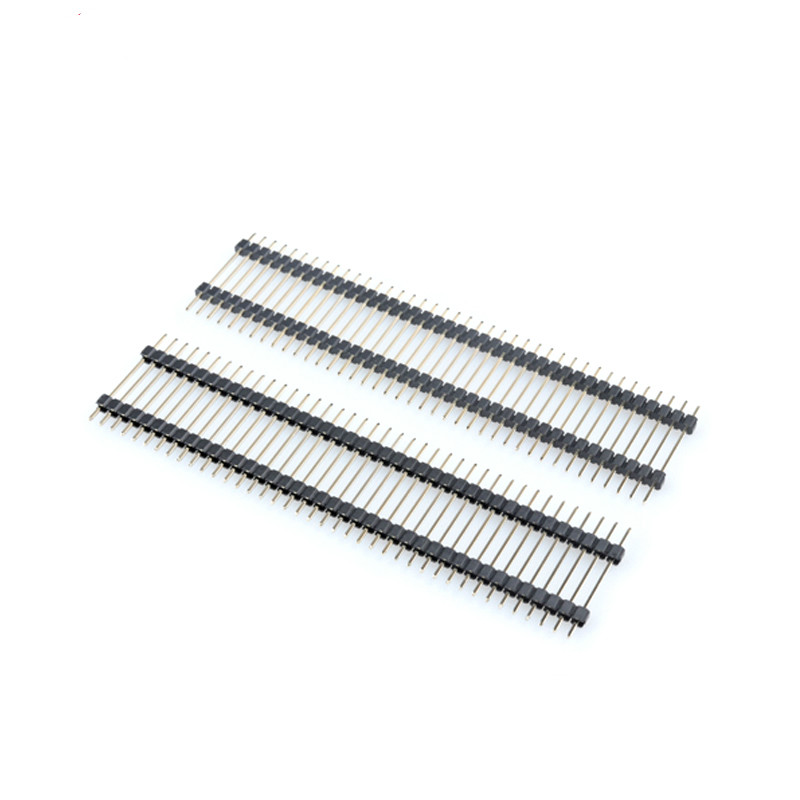 Écarteur de goupille en plastique et cuivre, entretoise de carte simple et simple, en-tête droit, 2.54mm, 1X40P Long, 15mm, 17mm, 19mm, 21mm, 23mm, 25mm, 30mm, 5 pièces