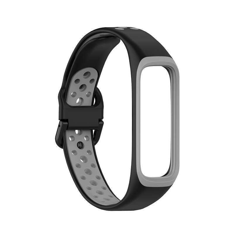Siliconen Horloge Band Voor Galaxy Fit 2 Band Dubbele Kleur Sport Vervanging Accessoire Polsband Voor Samsung Galaxy Fit2 SM-R220: I