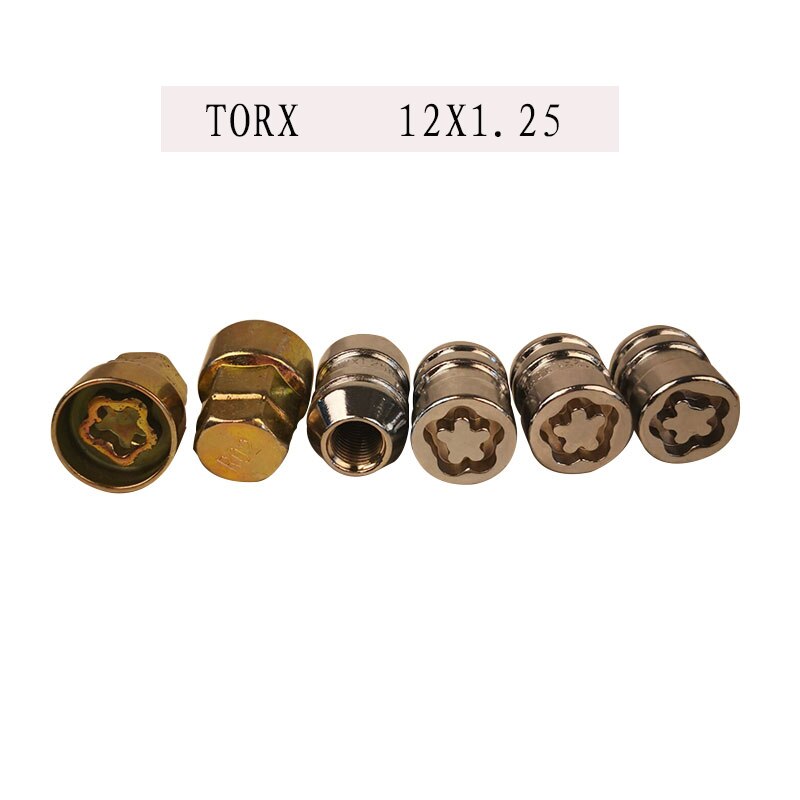 Anti-theft Wheel Bolt Lock Nut Key Car Auto Anti-theft Bolts Wheels Screw Lock M12x1.25 with Security Key for Nissan: Default Title