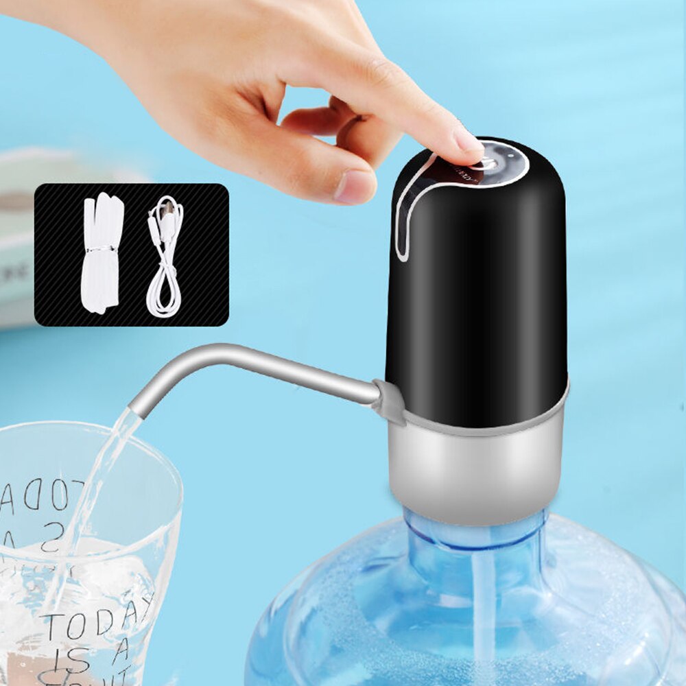 1PCs Elektrische Water Dispenser Draagbare Gallon Drinkfles Schakelaar Smart Draadloze Waterpomp USB Opladen Voor Home Office