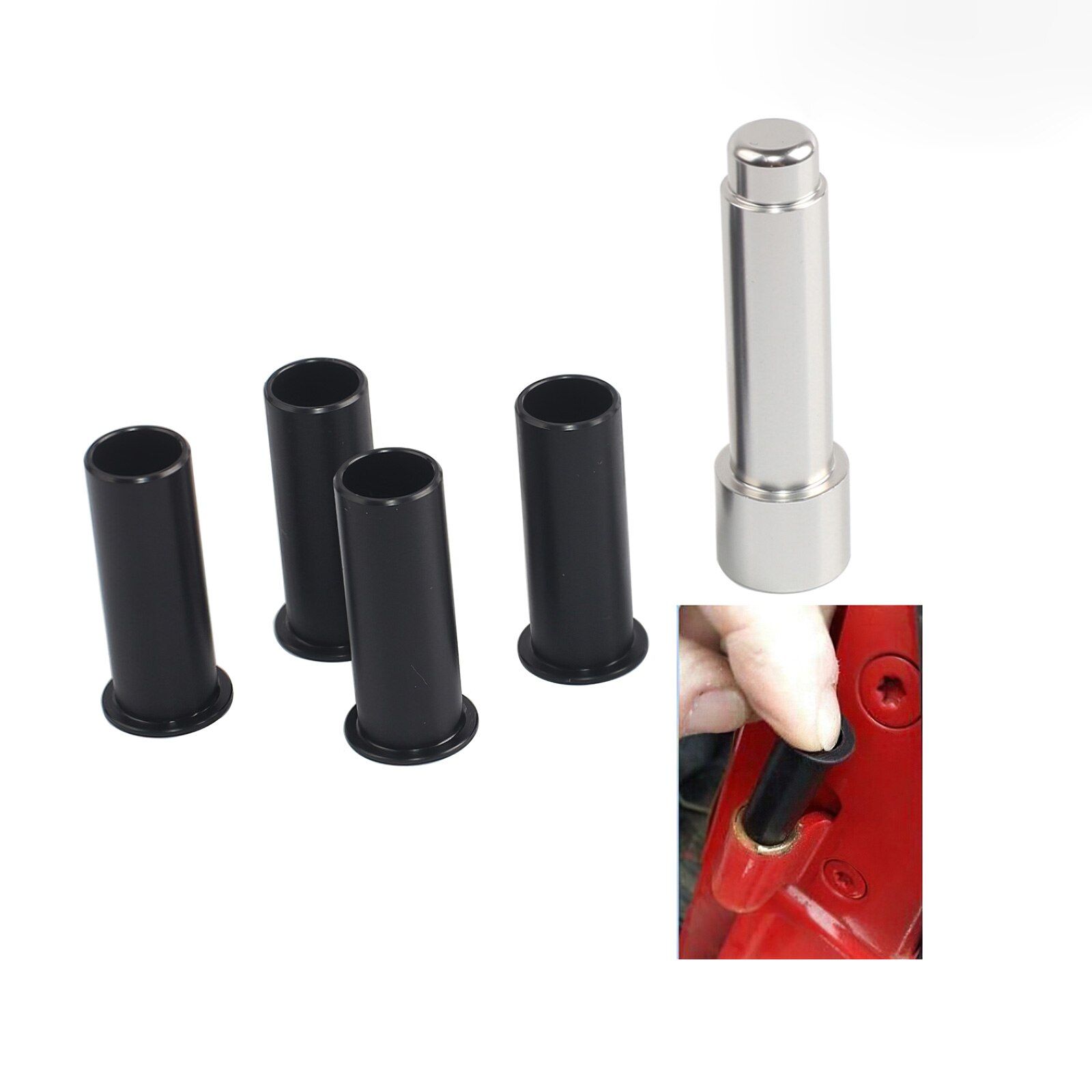 8 Stks/set Auto Deur Scharnier Bus Pin Liners Voor Jeep Wrangler Jk 07-18 Universeel Modificatie Onderdelen accessoires