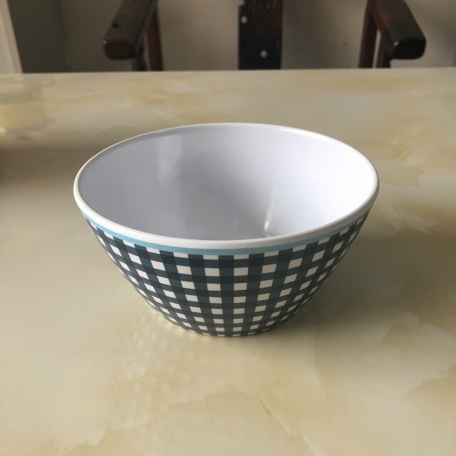 9 Inch Diner Platen Serving Cake Tray Imitatie Porselein Plaat Diner Fruitschaal Steak Gerechten Imiteren Keramiek Servies: 2-Dark Lattice