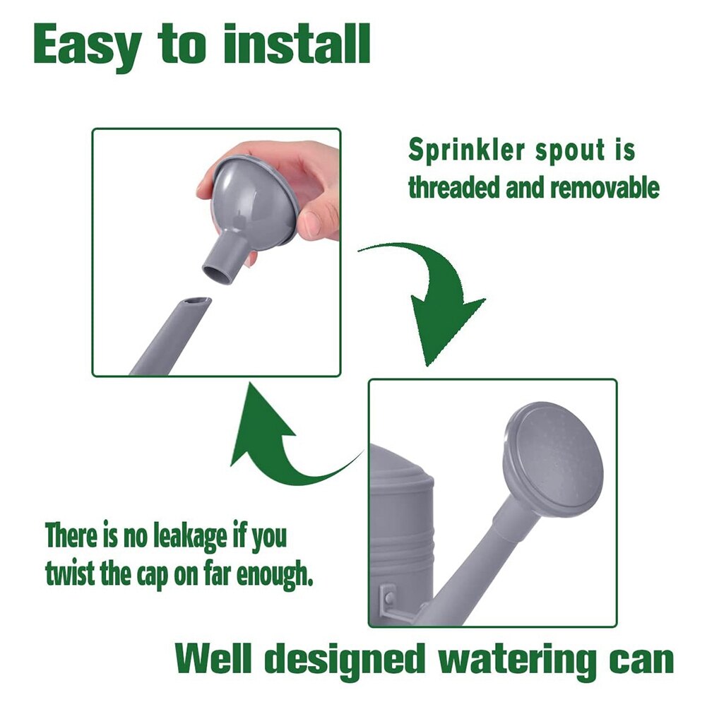 Regadera para plantas de interior, accesorio para regar flores, exterior, para plantas de casa, jardín, Caño largo de interior