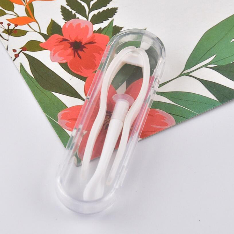1 Set Multicolor Portable Contactlenzen Pincet Met Zuignap Stick Voor Contact Lens Inserter Remover Eyewear Accessoires: WHITE