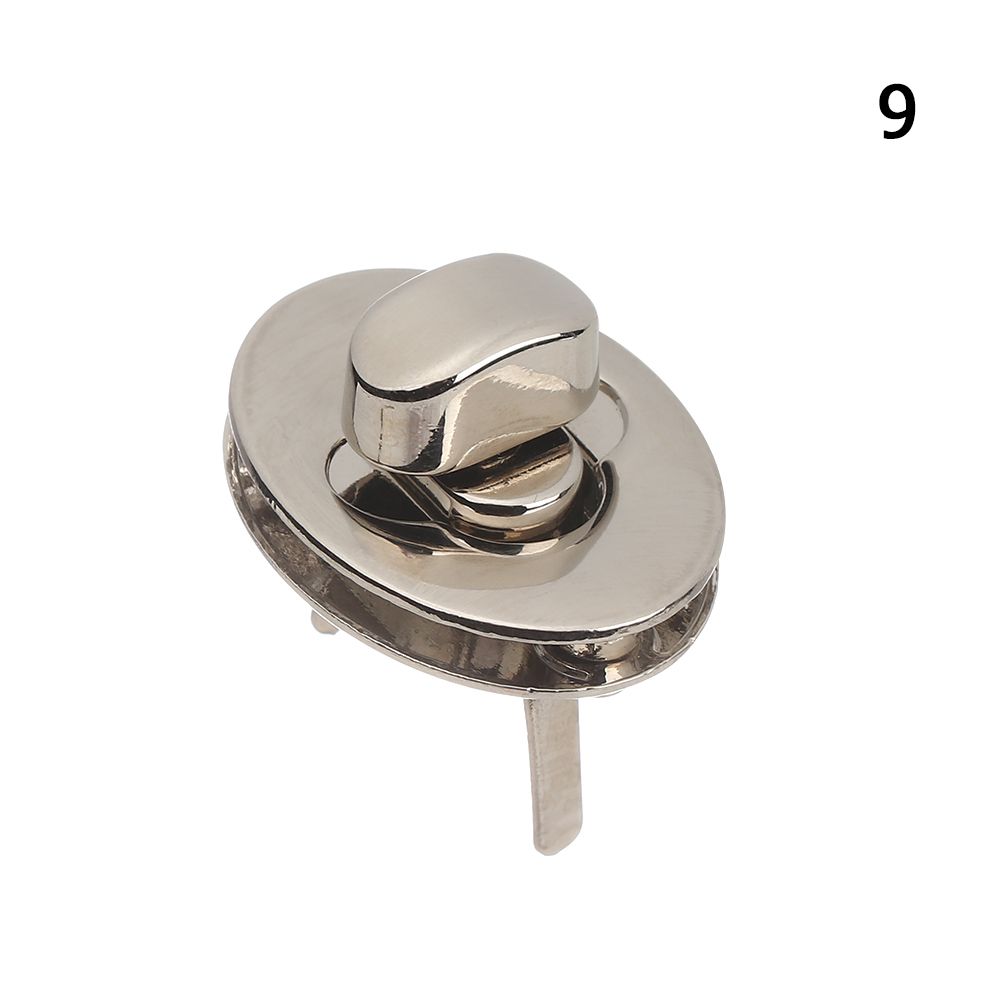 Bagagelås väska spänne väskdelar tillbehör hårdvara stängning vridlås vridlås metallspänne gör-det-själv handväska väska: Vit