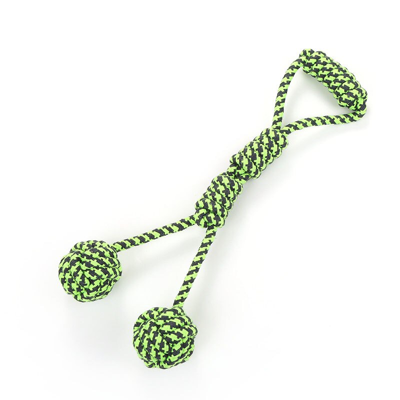Pet Dogs Teeth Clean Puppy Cotton Chew Rope Knot Pet Supplies Durable Braided Bone Rope Safe Teeth Cleaning Pet Chew Toy: G