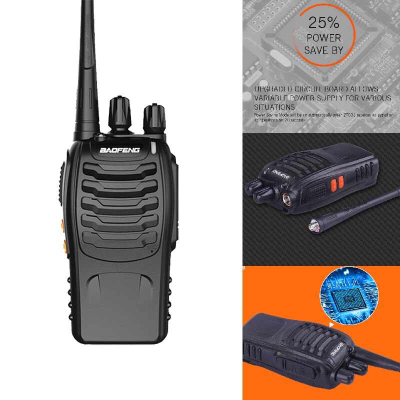 2 Stks/partij Goedkoopste Baofeng Bf-888s 5W Walkie Talkie Handheld Twee Manier Radio BF-888S Walkie-Talkie Transceiver Ricetrasmettitore